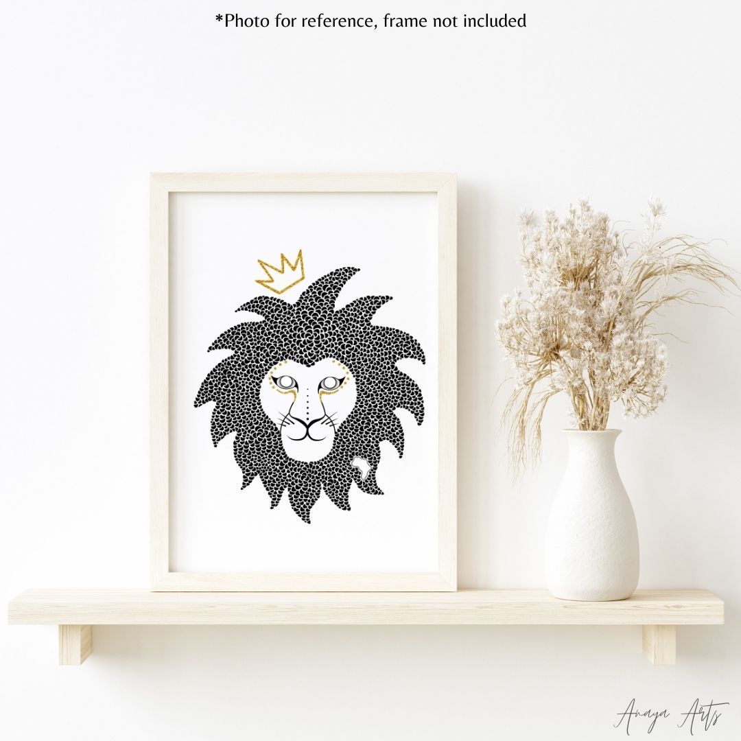 Simba. - Wall Art by Anaya Arts