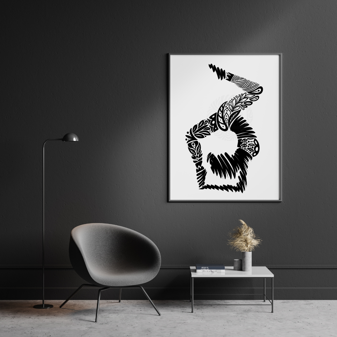 Scorpion Pose - Wall Art by Anaya Arts