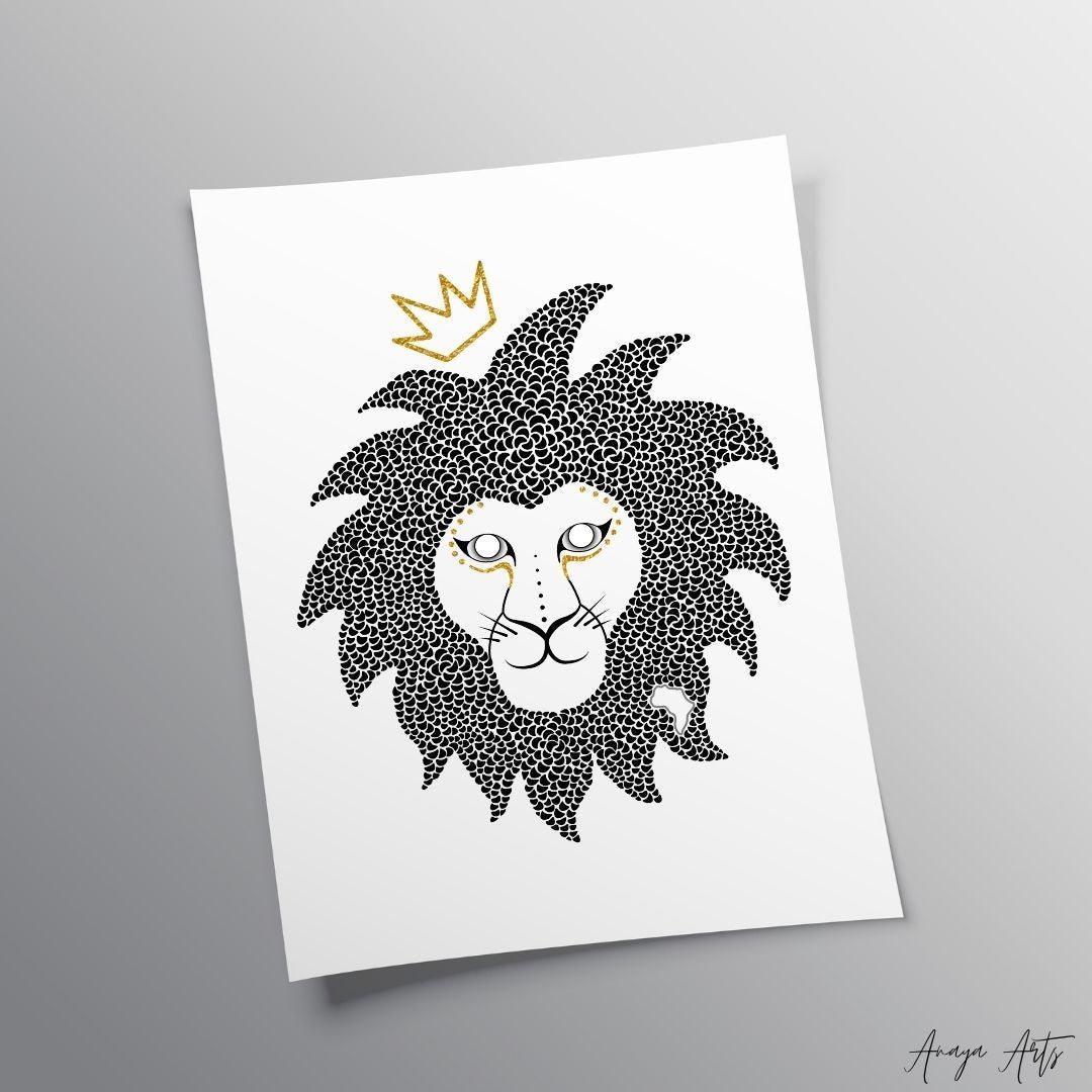 Simba. - Wall Art by Anaya Arts