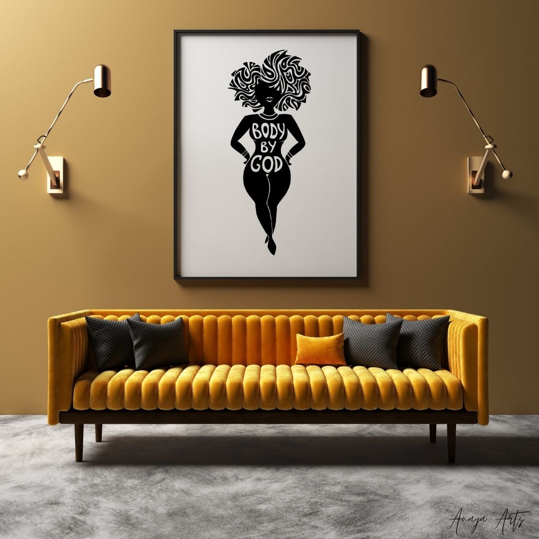 Body by God. - Wall Art by Anaya Arts