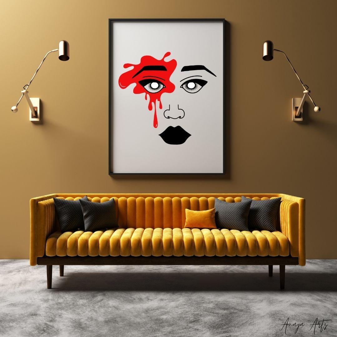 Eye Bleed - Wall Art by Anaya Arts