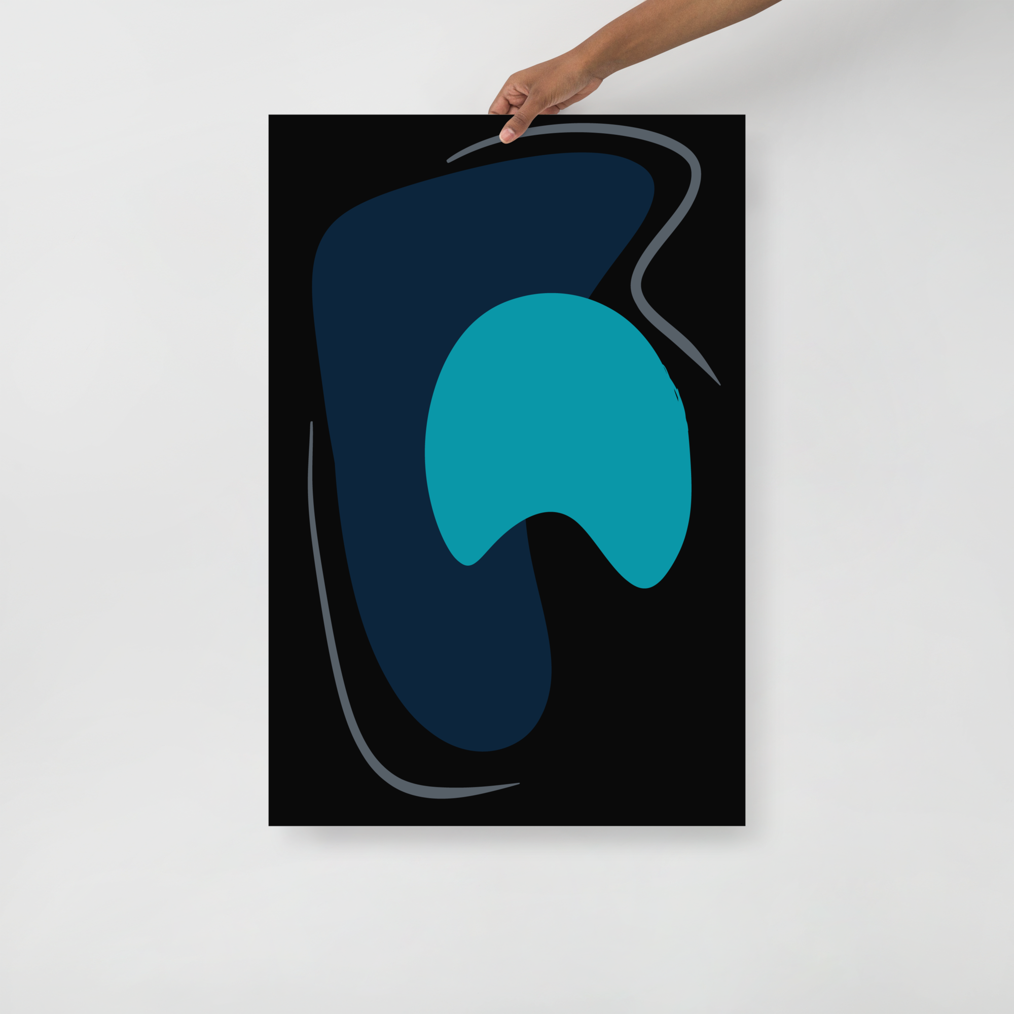 Abstract Blueblack