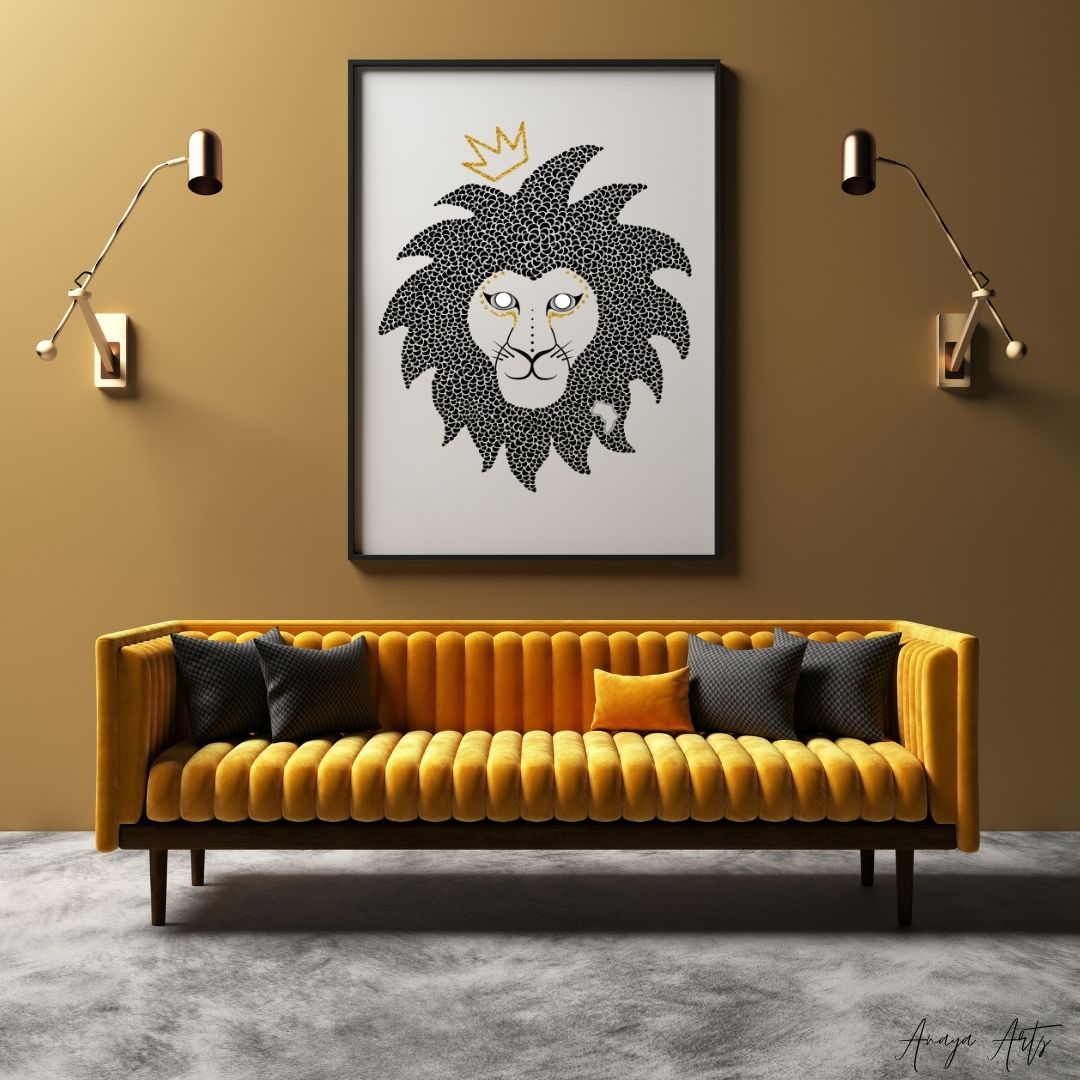 Simba. - Wall Art by Anaya Arts