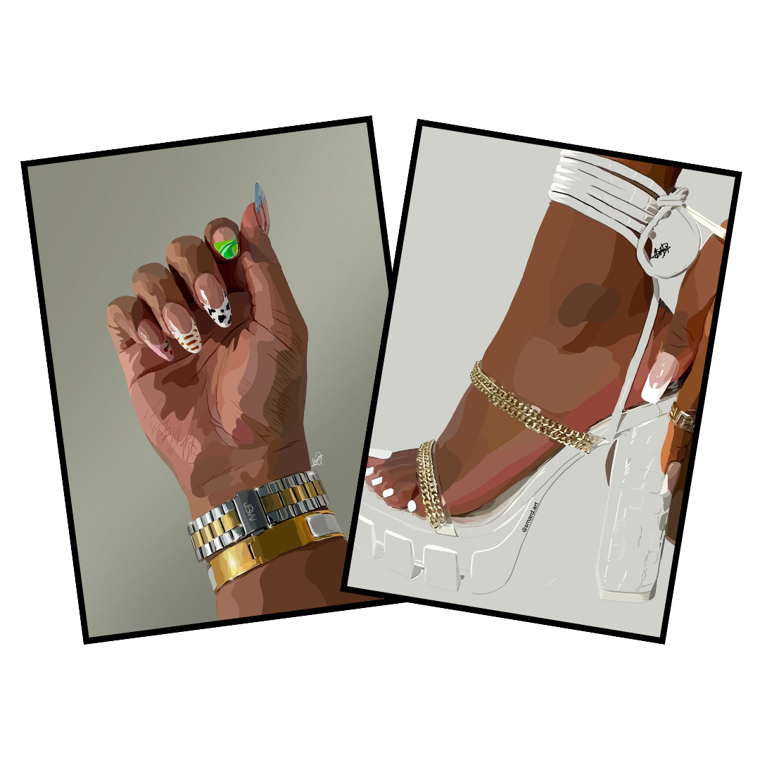 Art Bundle : Colourful Nails + Heel Me II