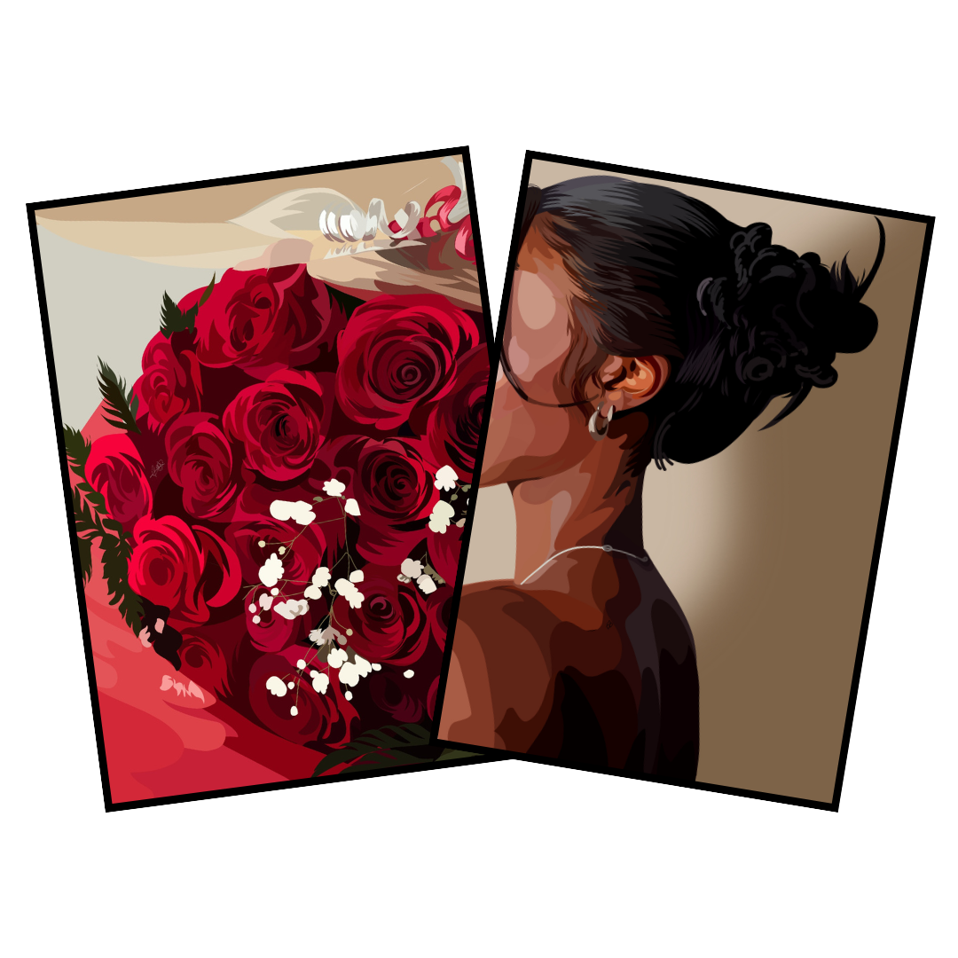 Art Bundle : Red Roses + Soft & Simple V