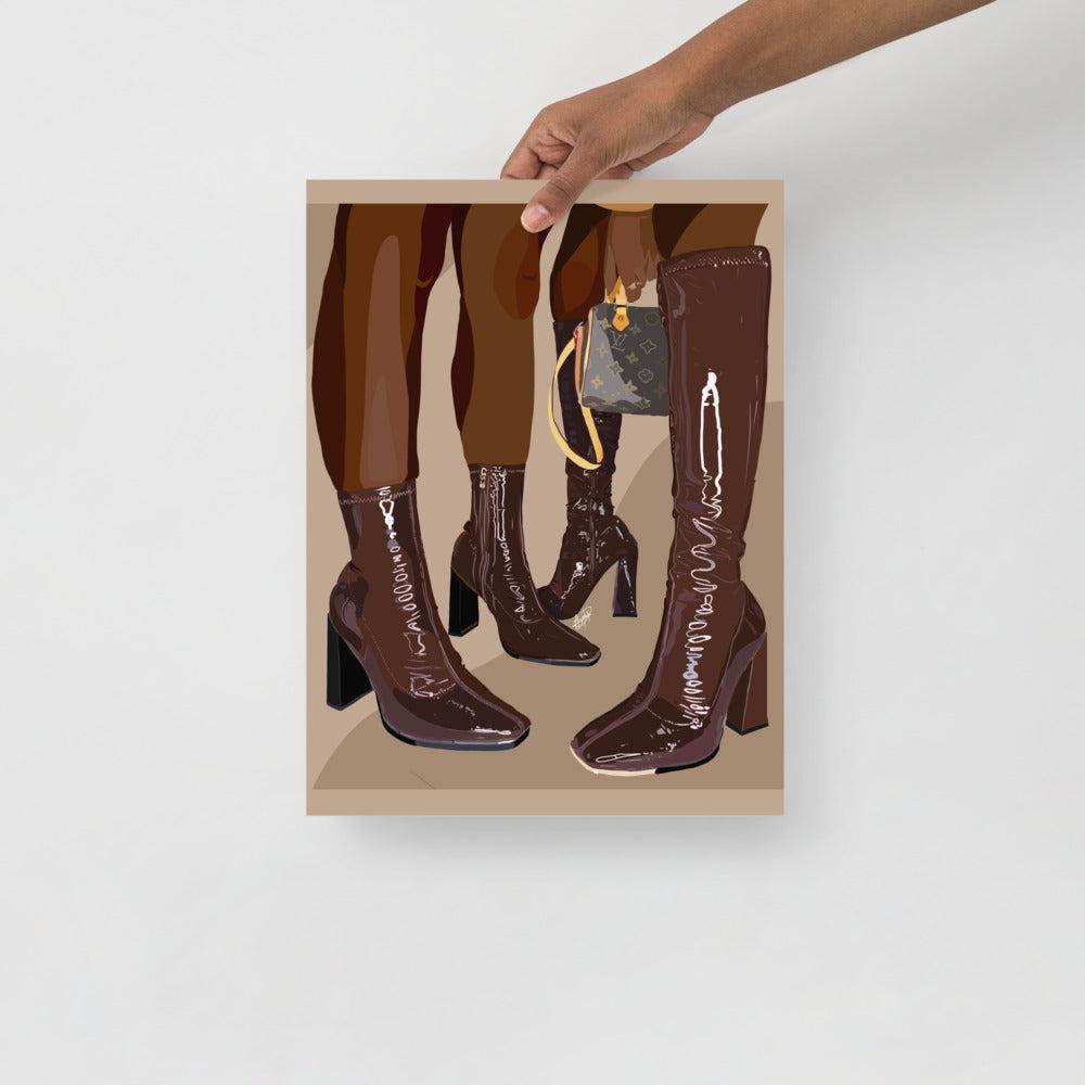 BROWNBOOTS-Print-8x10-SmardArt-Wall Art