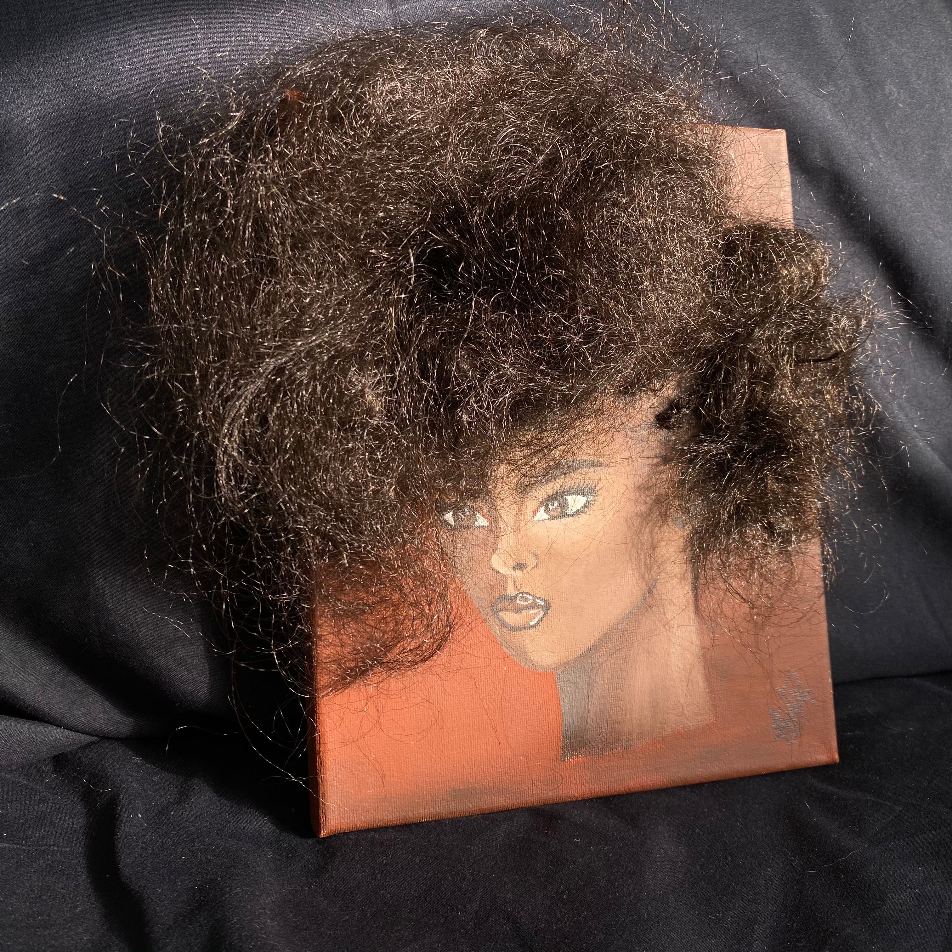 3d Art : Brown Afro--SmardArt-Wall Art