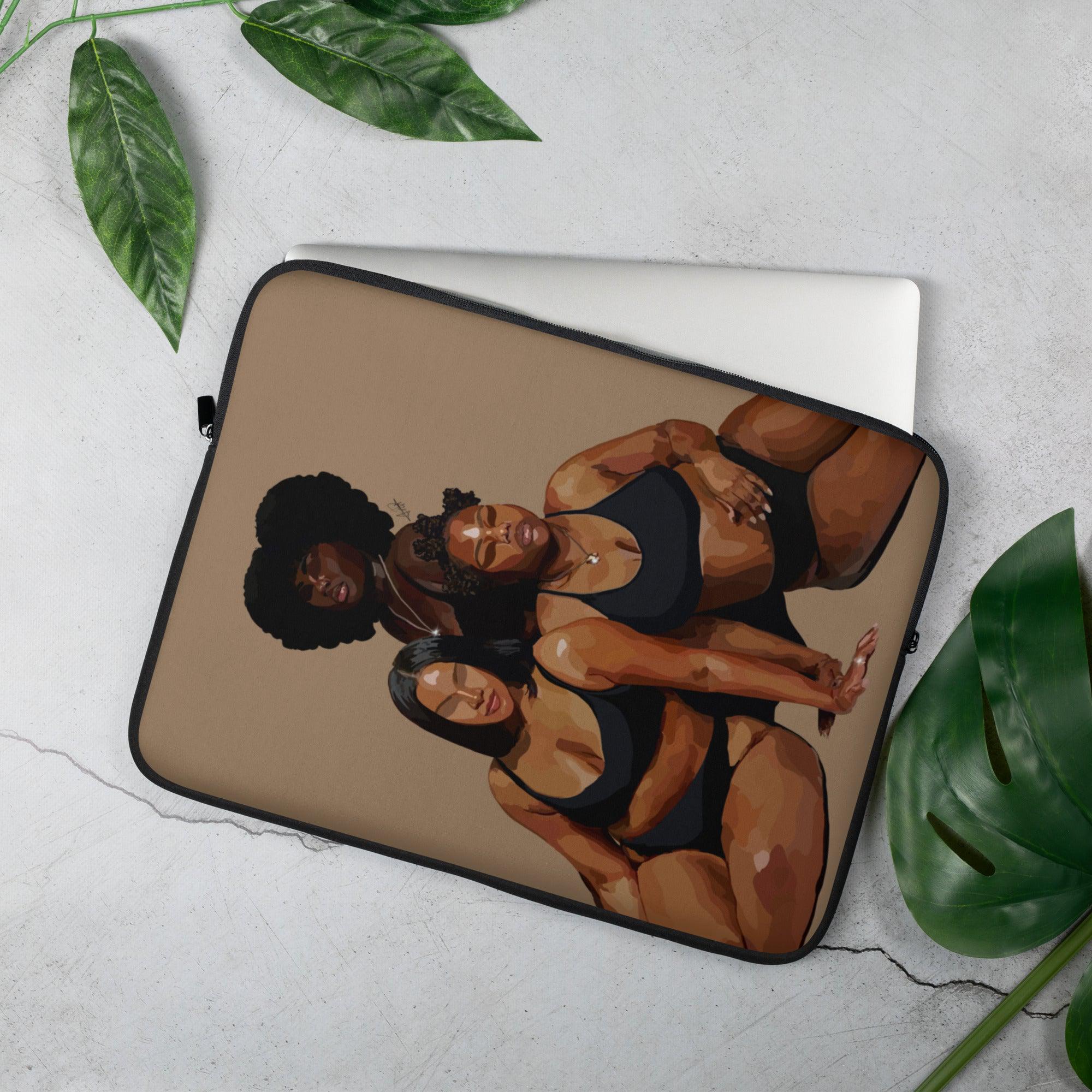 I am Woman Laptop Sleeve-15″-SmardArt-Wall Art